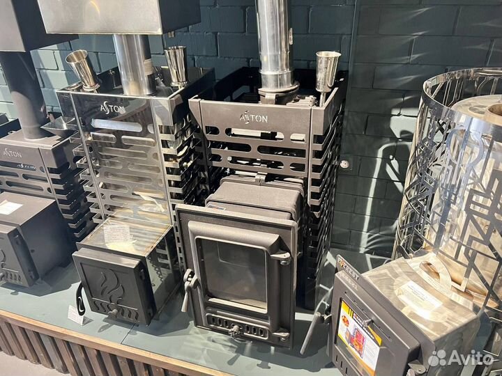 Чугунная печь для бани