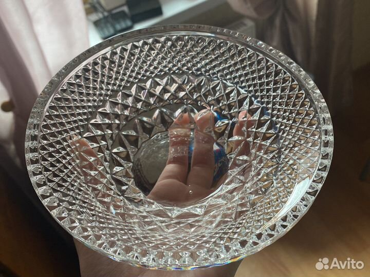 Ваза для фруктов хрусталь СССР