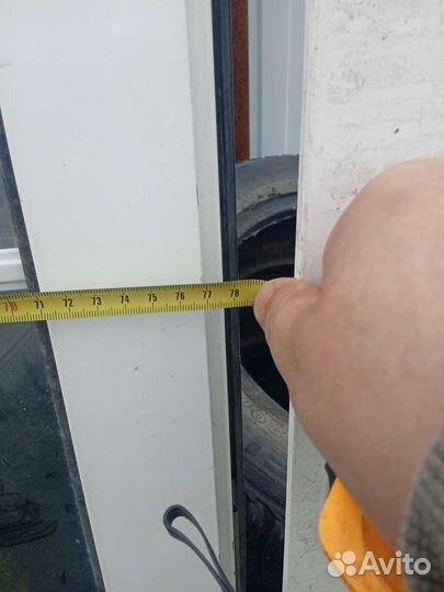 Дверь входная алюминиевая бу