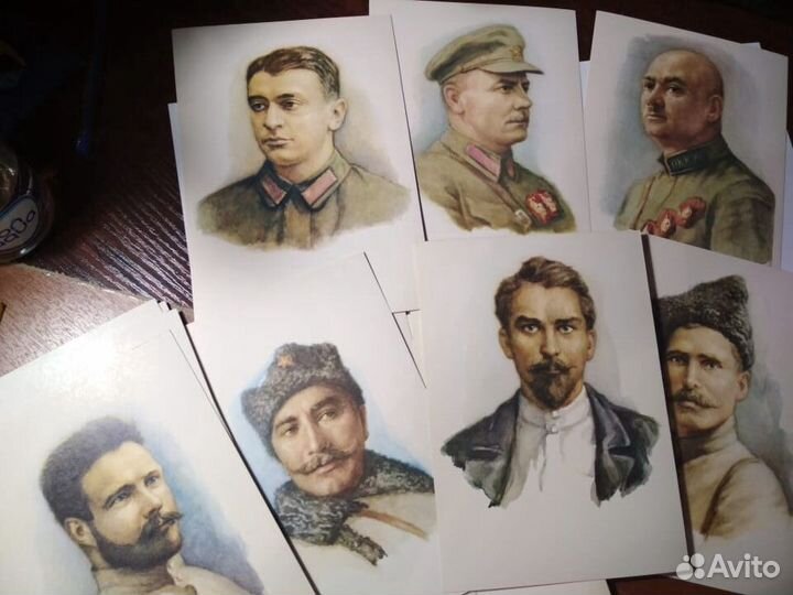 Набор открыток Советские военачальники, 1980г