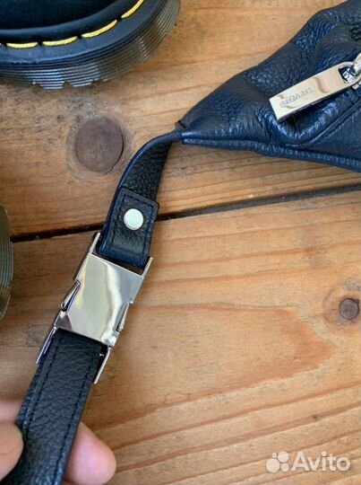 Поясная сумка из натуральной кожи