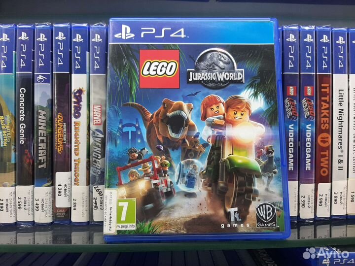 Lego Jurassic World (ps4, б/у) русские субтитры