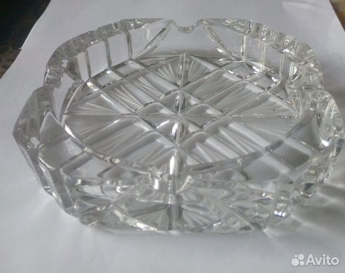 Пепельница хрусталь, диам.15 см, СССР