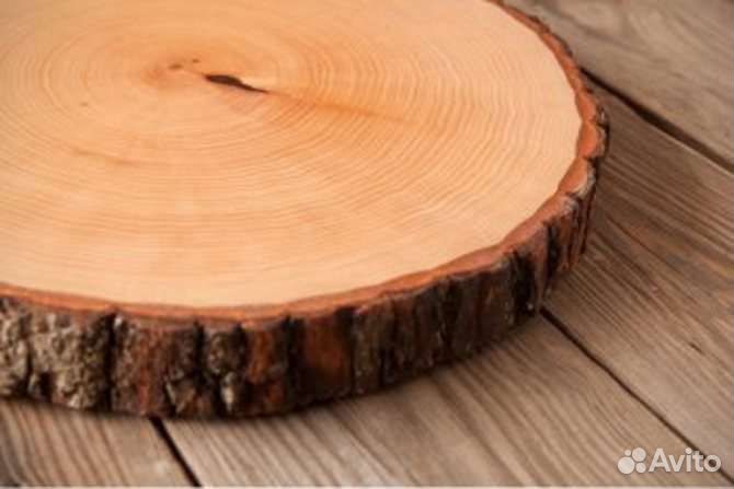 Доска для подачи блюд. С корой