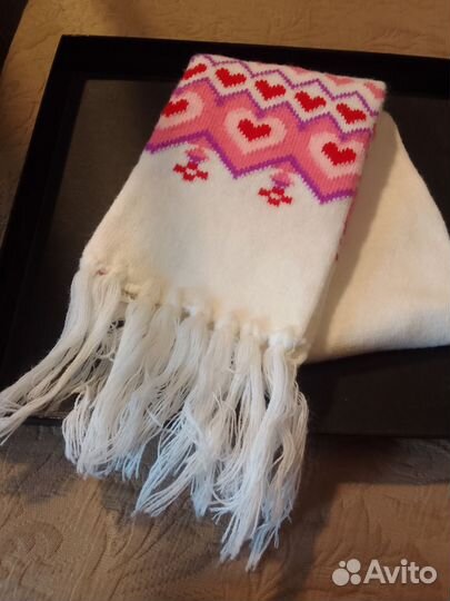 Комплект шарф и шапочка из акрила доя девочки 4 +