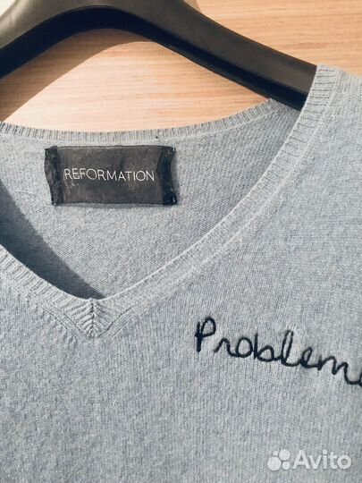 Джемпер шерсть и кашемир Reformation 46