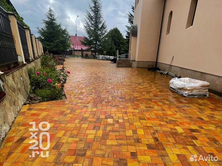 Тротуарная плитка, бордюры, газонная решетка