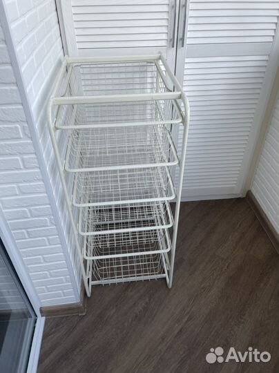 Стеллаж с 5-ю корзинами для хранения
