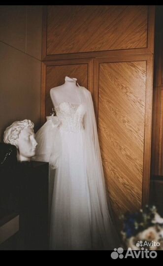 Свадебное платье 42 44 пышное