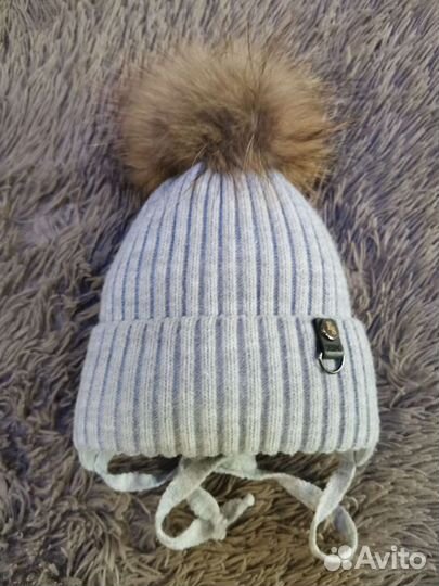 Шапка зимняя для девочки 52 54