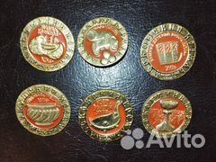 Значки Герб городов,Московский Кремль