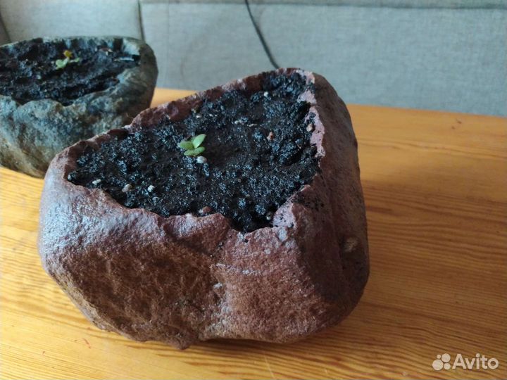 Горшок из натурального камня