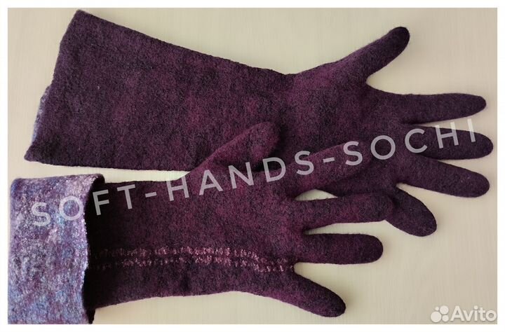 Перчатки валяные ручная работа