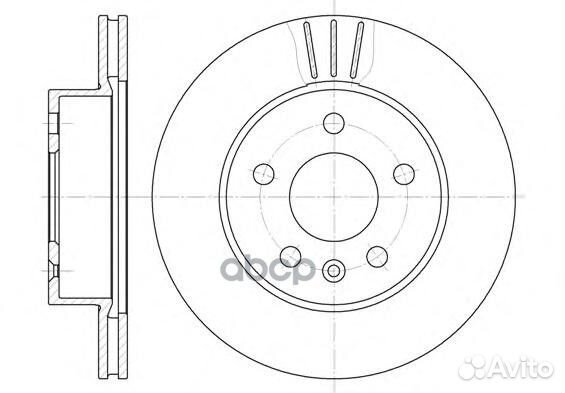 6460.10 диск торм. пер. MB Vito all 95 64601