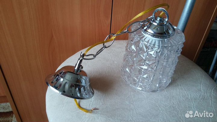 Светильник/люстра стекло рельефный рисунок