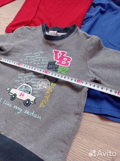 Кофта и лонгслив на мальчика 110-116