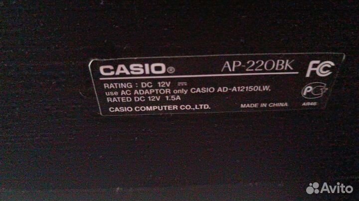 Цифровое фортепиано casio celviano AP-220VK
