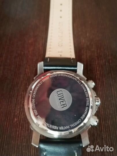 Мужские наручные швейцарские часы-хронограф cover