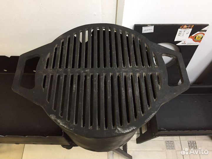 Решетка гриль чугунная круглая