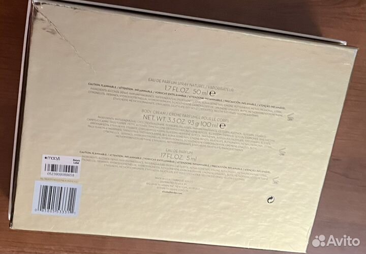 Elizabeth arden набор парфюмерии, Оригинал