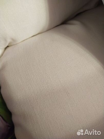 Декоративные подушки 42 на 42 см белые льняные