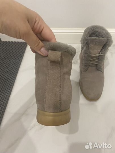 Ботинки зимние женские натуральная замша