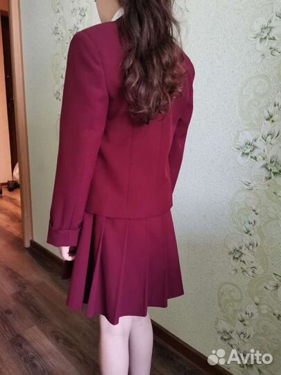 Школьная форма бордовая