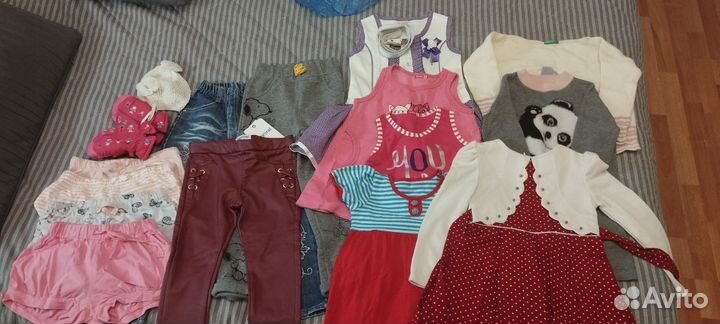 Одежда для девочки пакетом рост 98