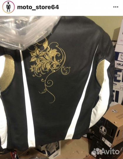 Куртка alpinestars кожа, женская, размер 46, 10us