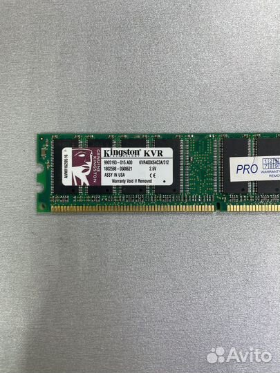 Kingston DDR 512Mb 400MHz