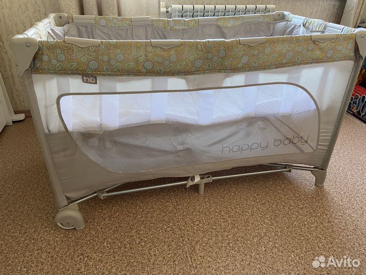 Манеж кроватка happy baby