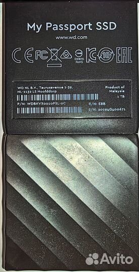 Внешний SSD диск WD 1TB