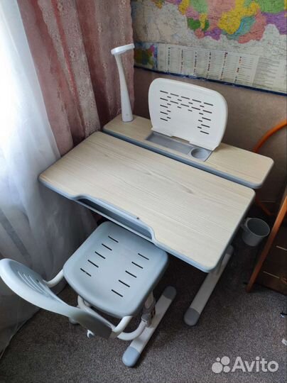 Растущая парта и стул бу
