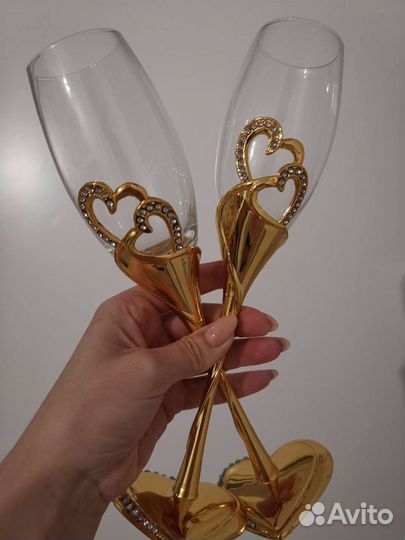 Продам свадебные фужеры