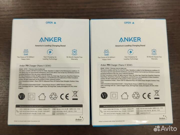 Зарядное устройство Anker Nano II 30W USB C