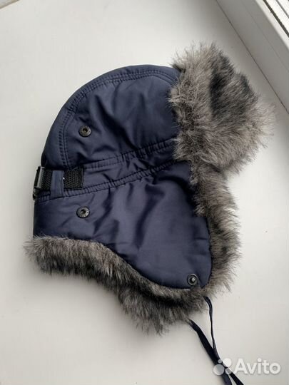 Зимняя шапка-ушанка для мальчика