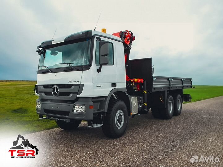 Аренда и услуги манипулятора, стрела 8 т, 22 м, борт 10 т