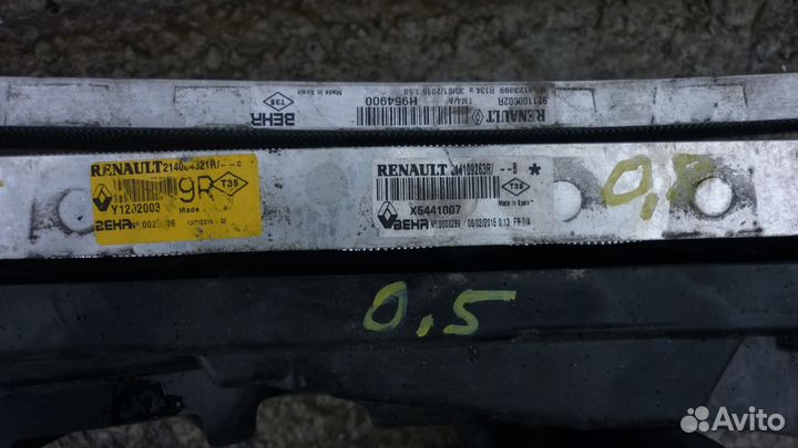 Кассета радиаторов лагуна 3