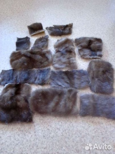 Меховые лоскуты куски норки