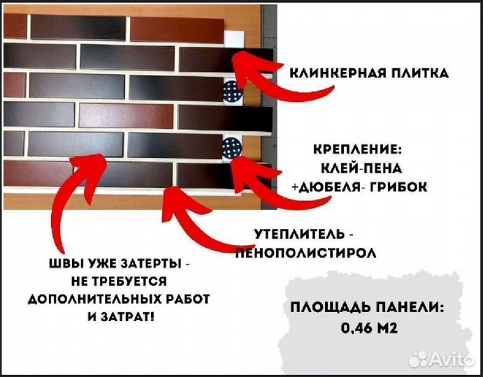 Фасадные термопанели с готовыми швами