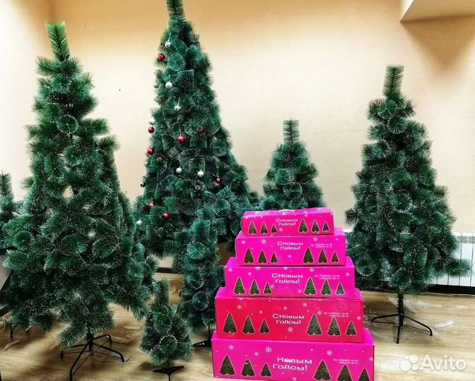 Елка Искусственная + Бесплатная доставка+Гирлянда