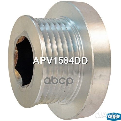 Шкив генератора металлический apv1584dd Krauf