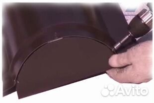 Заглушка плоская для конька круглого