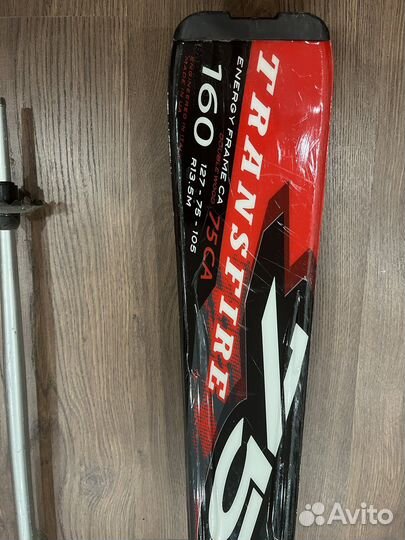 Горные лыжи, палки, ботинки