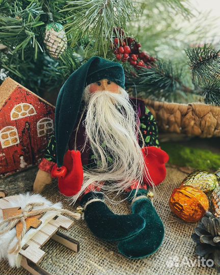 Елочные игрушки: Гном новогодний