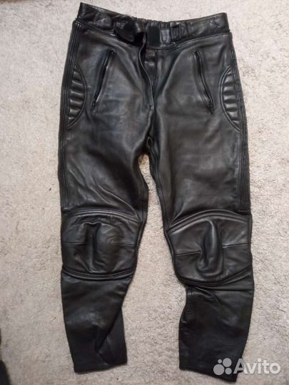 Мото брюки кожаные Louis