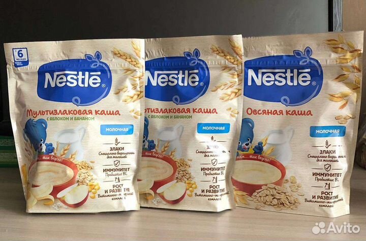 Детские каши nestle