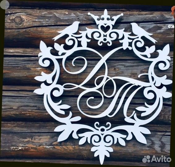 Монограмма на свадьбу