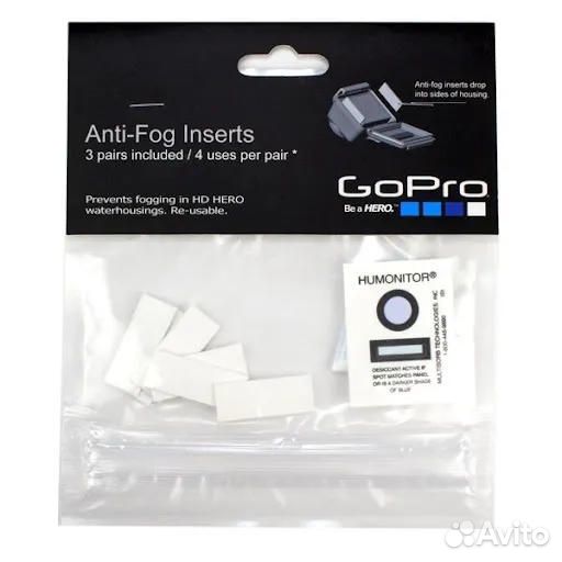 Вставки antifog для gopro sony против запотевания
