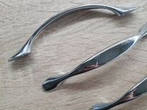 Ручки скобы мебельные железные серебро хром 96 мм